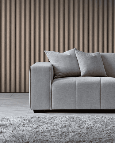 Leonard Right Hand Corner Sofa in Cloudy Grey Boucle with Modular Sections & Plush Cushions - UK Luxury Furniture